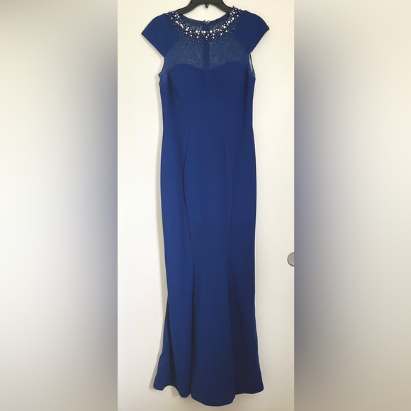 Cachet Royal Blue - Ball Gown / Prom Dress / Evening Gown- Size 4 - Picture 1 of 5